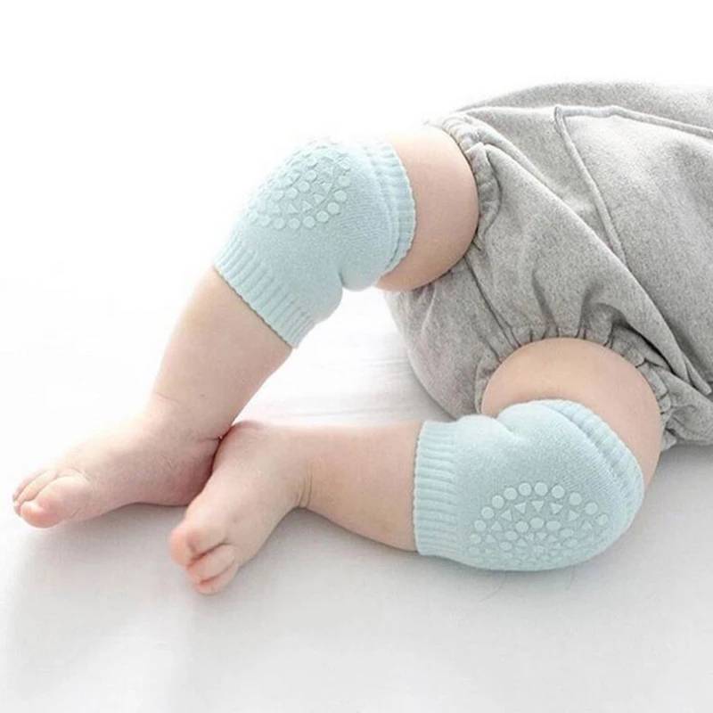 High Quality Elbows And Legs Unisex Toddlers Kneepads Safety Knitted Anti-slip Elbow Protector Baby Crawling Kneepads